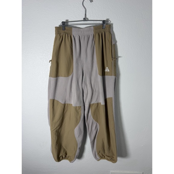 Nike ACG Other - Nike Air ACG Wolf Tree Plus Fleece Pants College Grey Beige Men Sz S HJ2864-009